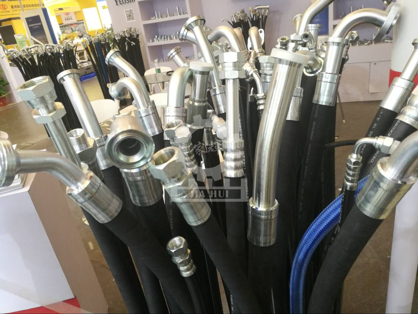 Обжим РВД с изогнутыми фитингами