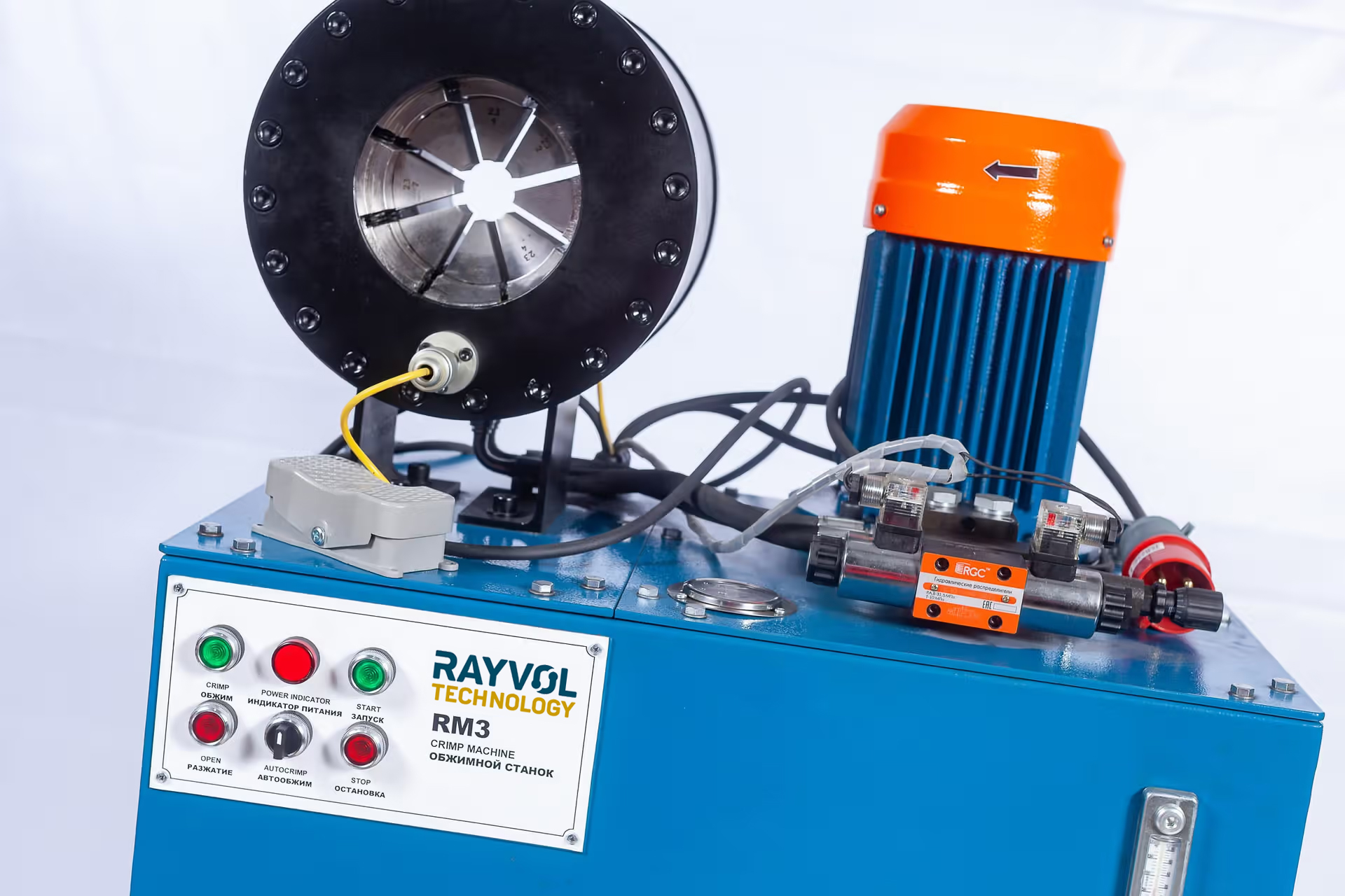 Обжимной станок (пресс) РВД производства РФ RM-3 | 76 мм